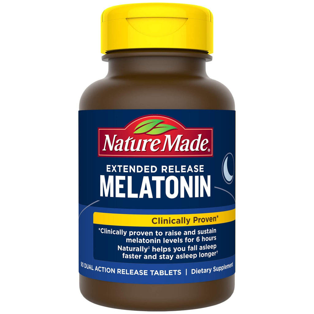 Nature Made Extended Release Melatonin 4mg Tablets, 90 Count to Naturally Help You Fall Asleep Faster and Stay Asleep Longer - BeesActive Australia