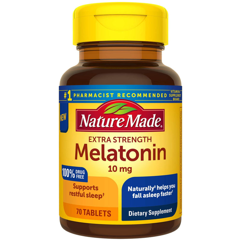 Nature Made Extra Strength Melatonin 10 mg Tablets, 70 Count Sleep Aid Supplement - BeesActive Australia