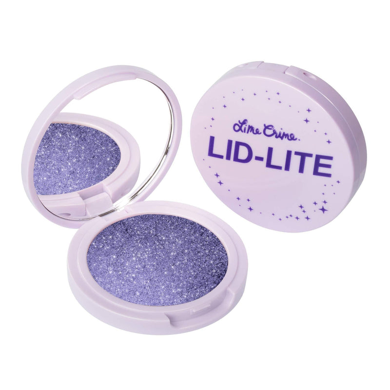 Lime Crime LID-LITE Single Eyeshadow, Majestic (Indigo Blue Hue) - Soft, Weightless, High Pigment Coverage - Suede-Like Formula Won’t Fade, Smudge or Crease - With Mirrored Compact - Vegan - BeesActive Australia