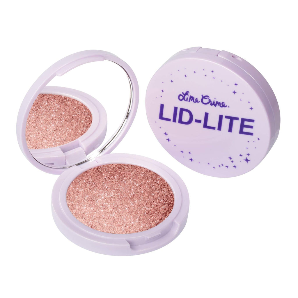 Lime Crime LID-LITE Single Eyeshadow, Lotus (Mauvy Pink Hue) - Soft, Weightless, High Pigment Coverage - Suede-Like Formula Won’t Fade, Smudge or Crease - With Mirrored Compact - Vegan - BeesActive Australia