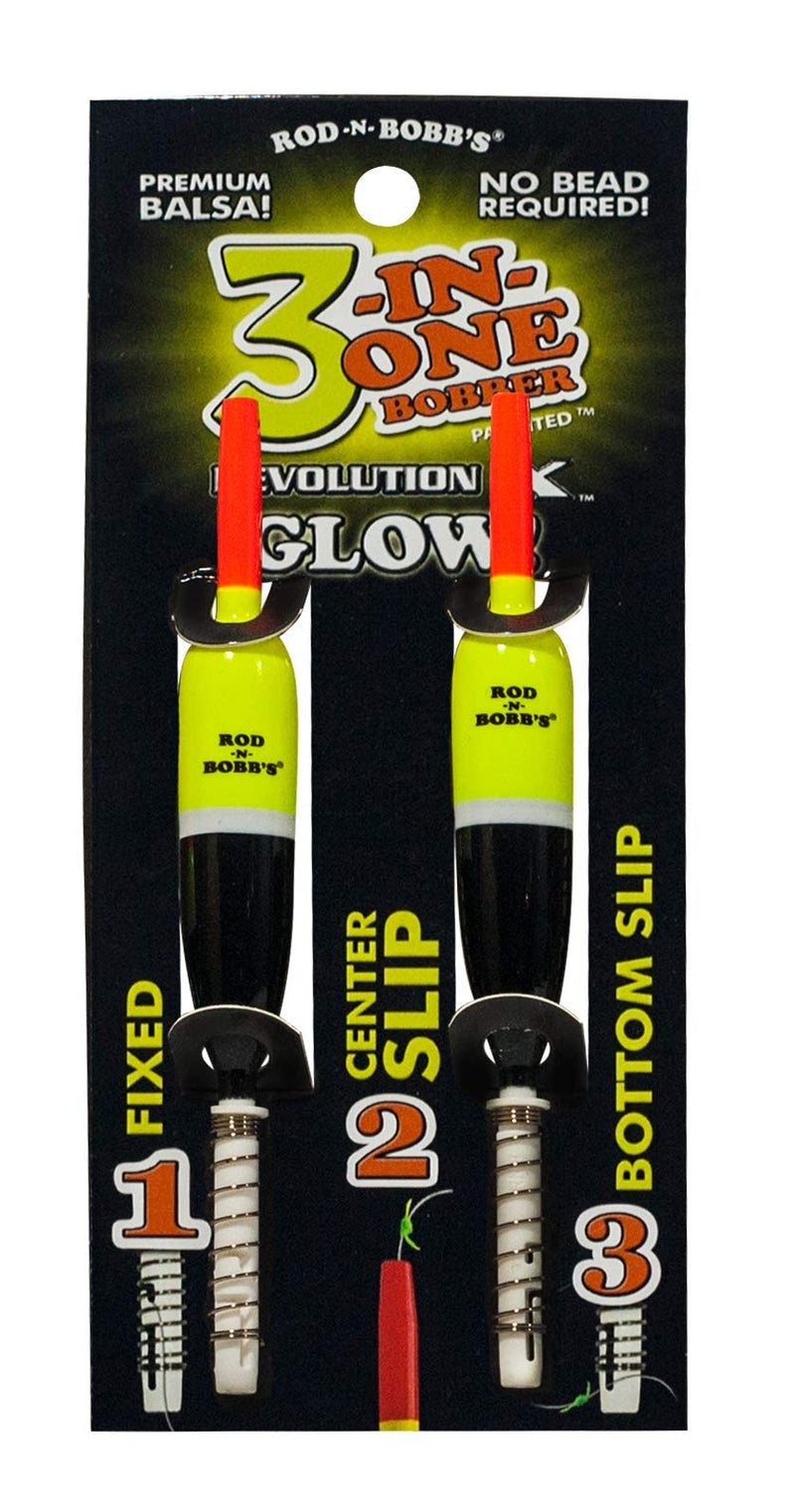 3-in-One Revolution X 1/2 Inch Glow Stick Bobber - 2 Pack - BeesActive Australia