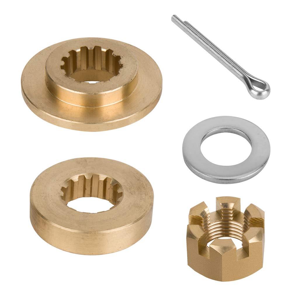 [AUSTRALIA] - Jason Marine Propeller Installation Hardware Kits fit Yamaha Outboard40-55HP, Thrust Washer/Spacer/Washer/Nut/Cotter Pin Included 