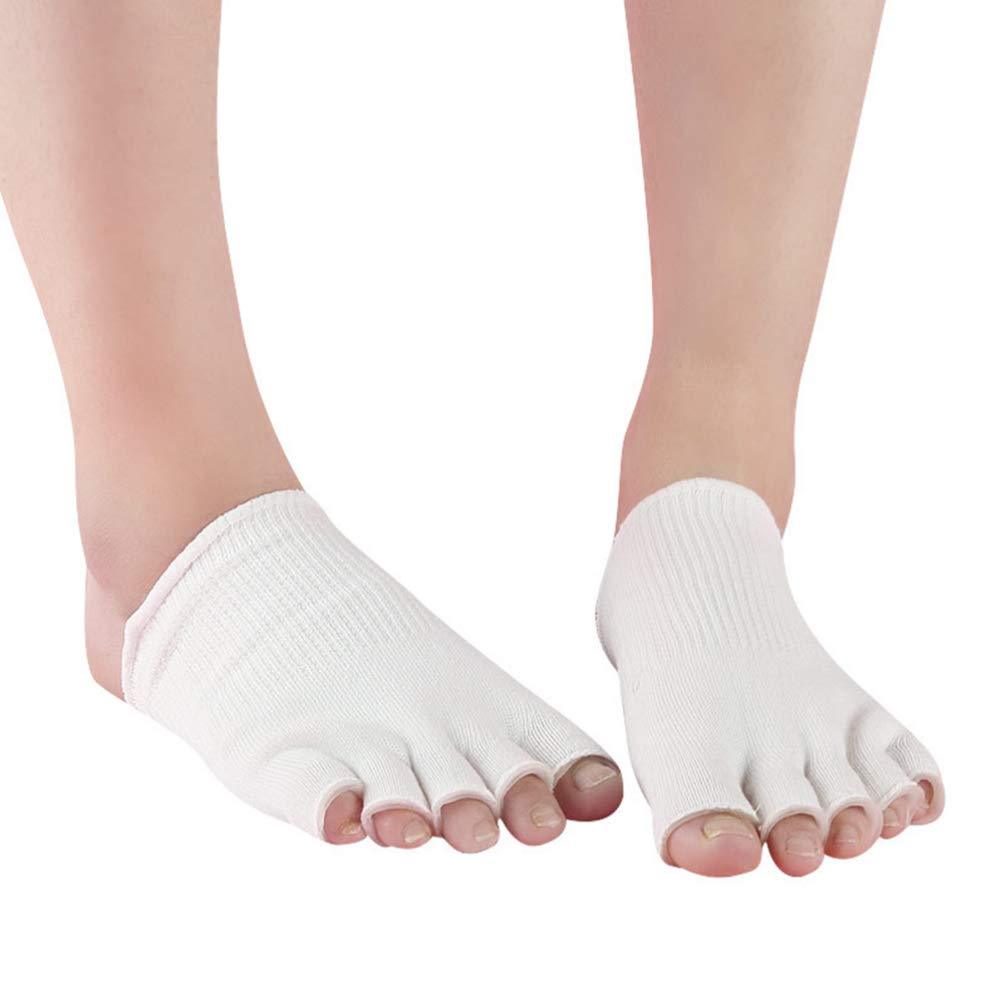 Milisten 1 Pair Moisturizing Gel Sock 5 Toe Gel Socks Spa Socks Separating Toe Soreness Relief Dry Cracked Skin - BeesActive Australia