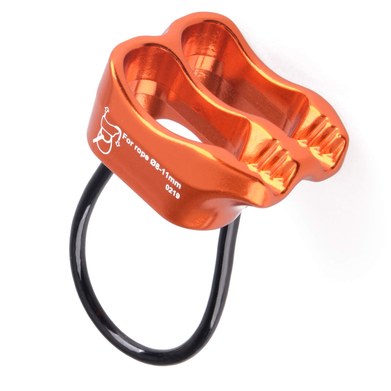 TRIWONDER ATC Belay Device V-grooved Micro Rescue Guide Belay Device Rock Rappelling Orange - BeesActive Australia