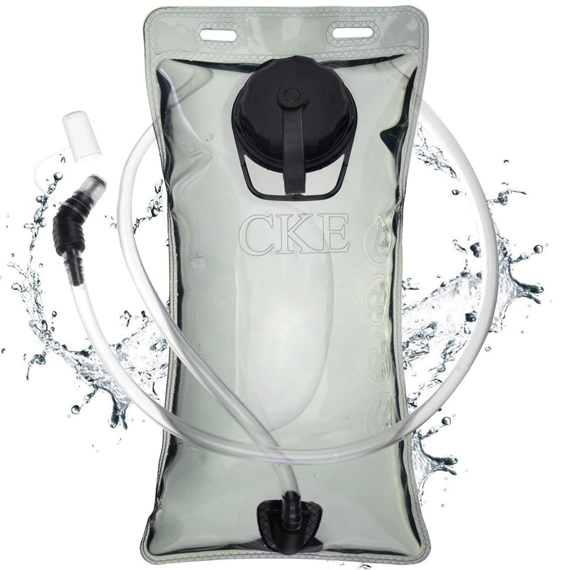 CKE Hydration Bladder 2 Liter 3 Liter Water Bladder for Hydration Backpack BPA Free Leak Proof Water Reservoir Hydration Pack Replacement for Hiking Biking Climbing Cycling Running 2L-Gray - BeesActive Australia