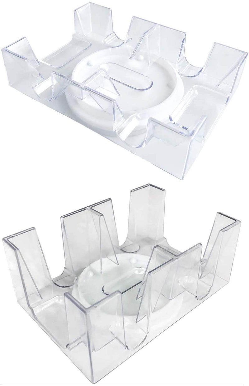Merz67 LLC 2 or 6 Deck Revolving Rotating Canasta Playing Card Tray - BeesActive Australia