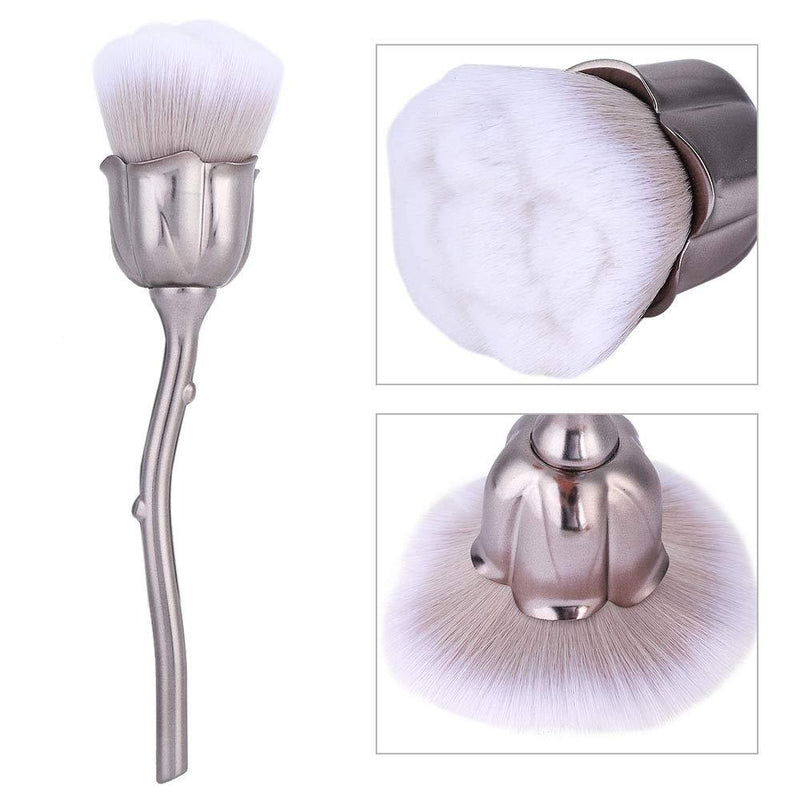 Makeup Brush, Blush Brush, Nail Dust Cleaning Brush, Rose-shaped Nail Art Powder Dust Removal Brushes, Manicure DIY Nail Tool, Ideal For Professional Nail Artist And Beginners - BeesActive Australia