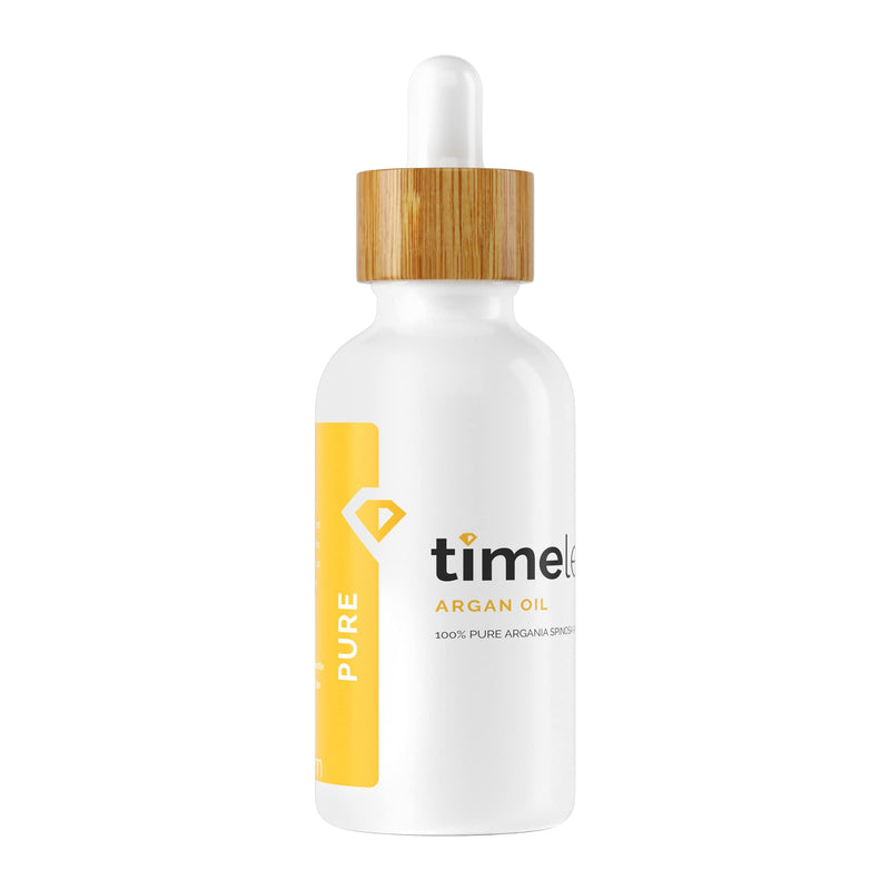 Timeless Skin Care Argan Oil 100% Pure - 2 oz - Heal and Repair Dry Skin, Hair & Nails - Packed with Vitamin E - All Natural - Recommended for Dry to Normal Skin Types - BeesActive Australia