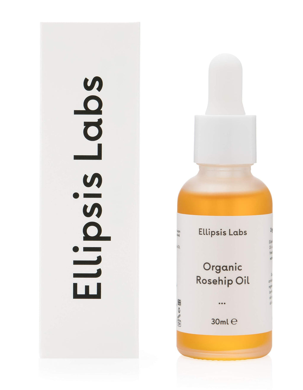 Organic Rosehip Oil by Ellipsis Labs. 100% natural and organic moisturizing oil, works against dry skin conditions for improved skin barrier function. 30ml/1fl.oz - BeesActive Australia