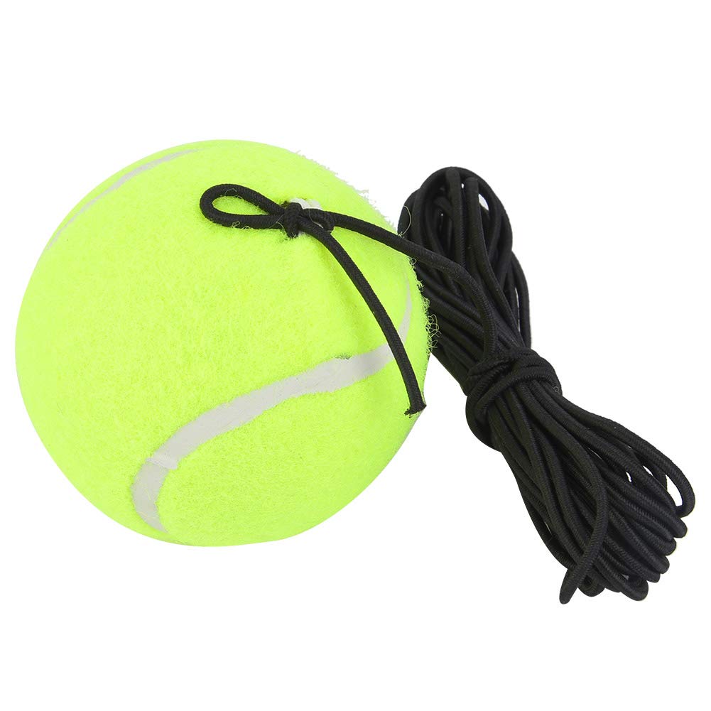 Chanmee Tennis Baseboard, Tennis Ball Trainer Set with Elastic Rope, Self-Study Tennis Rebound Power Base Tennis Trainer Tool Exercise Rebound Ball Trainer with Tennis for Beginner Kids Adults Ball - BeesActive Australia