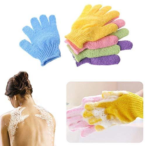 Exfoliating Double Sided Scrubber Bath Gloves Polyester Shower Gloves for Men Women Kids 5 Pair - BeesActive Australia