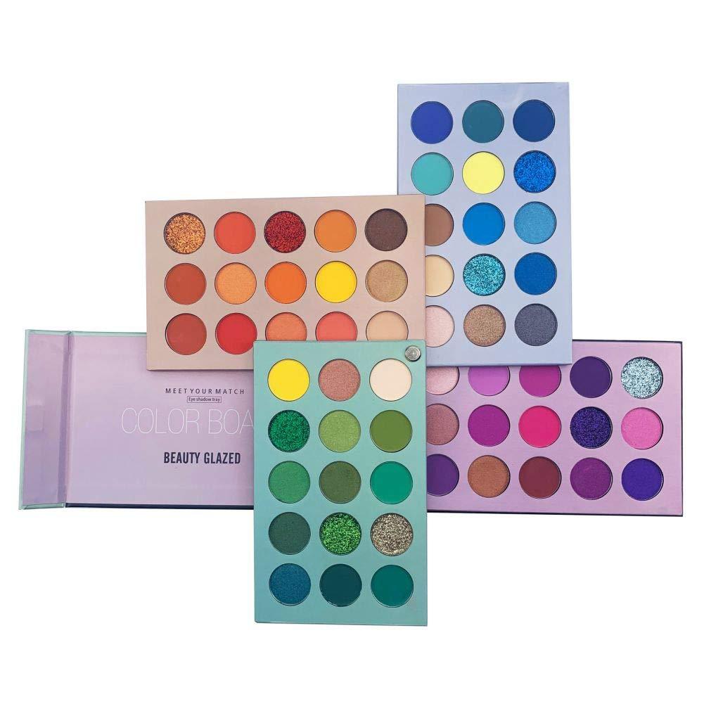 Ardorlove 60 Colors Eyeshadow Palette - 4 in1 Color Board Makeup Palette Set - Glitter Metallic Matte Shimmers Blendable High Pigmented Long Lasting Waterproof Eye Shadow Powder - BeesActive Australia