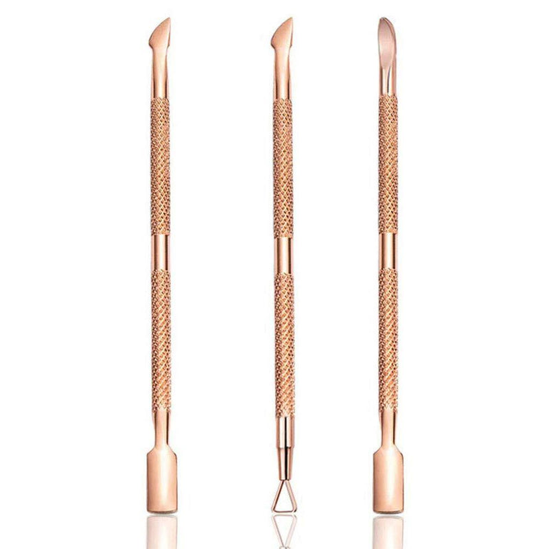 Cuticle Pusher and Cutter Set, Dead Skin Nail Cleaner Tools, Professional Stainless Steel Cuticle Remover, Durable Pedicure Manicure Tools for Fingernails and Toenails.3 Pcs/Set - BeesActive Australia