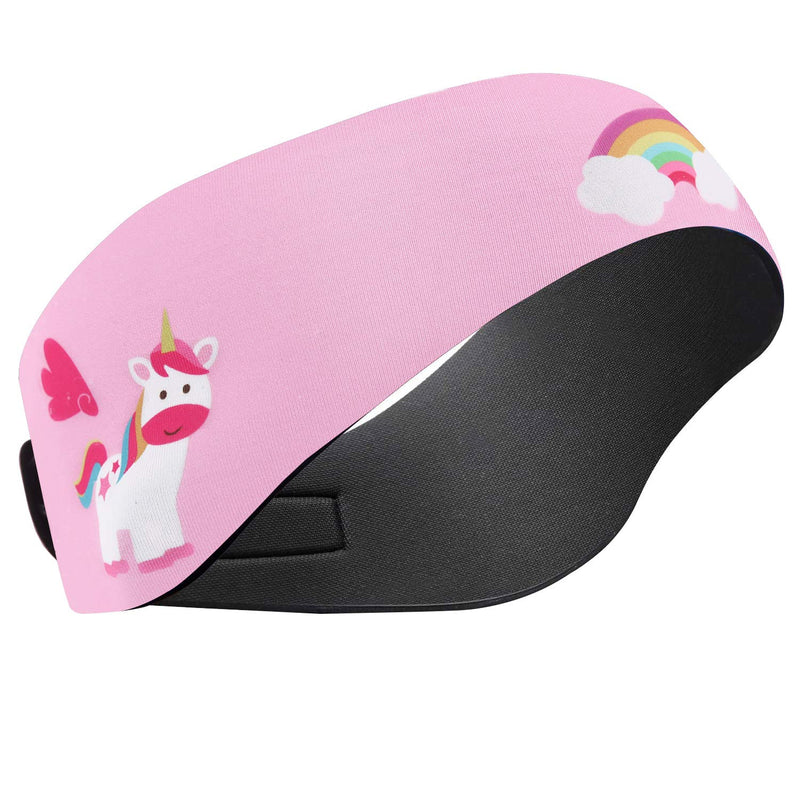 HeySplash Swimming Headband, Ear Band Swimmer Ear Protection, Elastic Neoprene Ear Guard and Hair Guard for Kids, Toddlers and Adults, Designed to Keep Water Out and Hold Earplugs in Pink Medium (Pack of 1) - BeesActive Australia