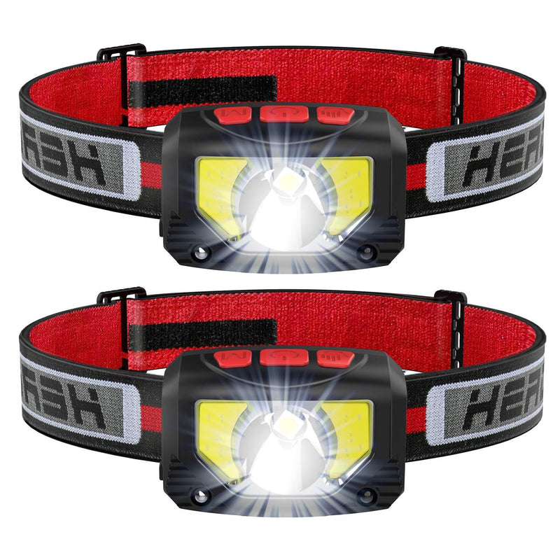 TINMIU Rechargeable LED Headlamp Flashlight, 2-PACK 1000 Lumen Super Bright Motion Sensor Head Lamp, IPX5 Waterproof, Bright White Cree Led & Red Light Perfect for Running, Camping, Hiking & More - BeesActive Australia