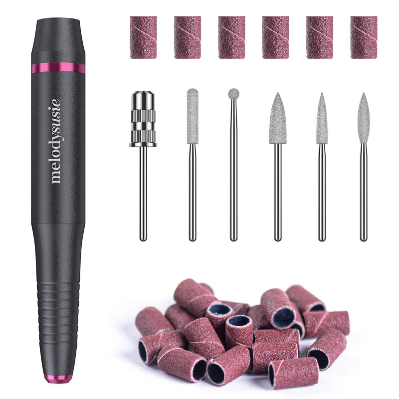 MelodySusie Electric Nail Drill USB Type, Portable Electric Nail Drill Machine for Acrylic Gel Nails, Professional Efile E File Manicure Pedicure Polishing Shape Tools for Home Salon Use, Grey Gray - BeesActive Australia