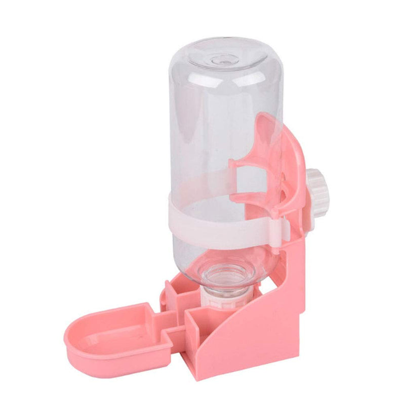 Oncpcare 17oz Rabbit Water Feeder, Pet Cage Suspended Water Dispenser, Hanging Automatic Small Animal Water Bottle Bowl for Bunny Chinchilla Hedgehog Ferret Hamster Pink - BeesActive Australia
