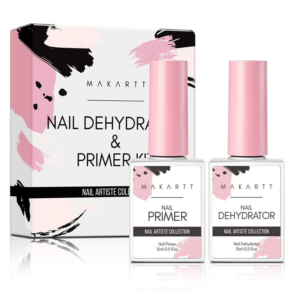 Makartt Nail Dehydrator and Nail Primer Bonder for Nail Prepping, Nail Protein Bond, Superior Bonding Primer for Gel Nail Polish Poly Extension Gel Acrylic Powder 0.5 oz P-123 - BeesActive Australia