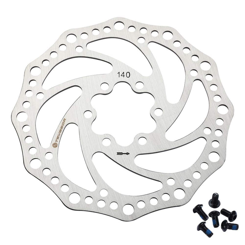 Teyssor 140mm 160mm 180mm 203mm Bike Disc Brake Rotor with 6 Bolts Fit for Road Bike Mountain Bike BMX MTB - BeesActive Australia