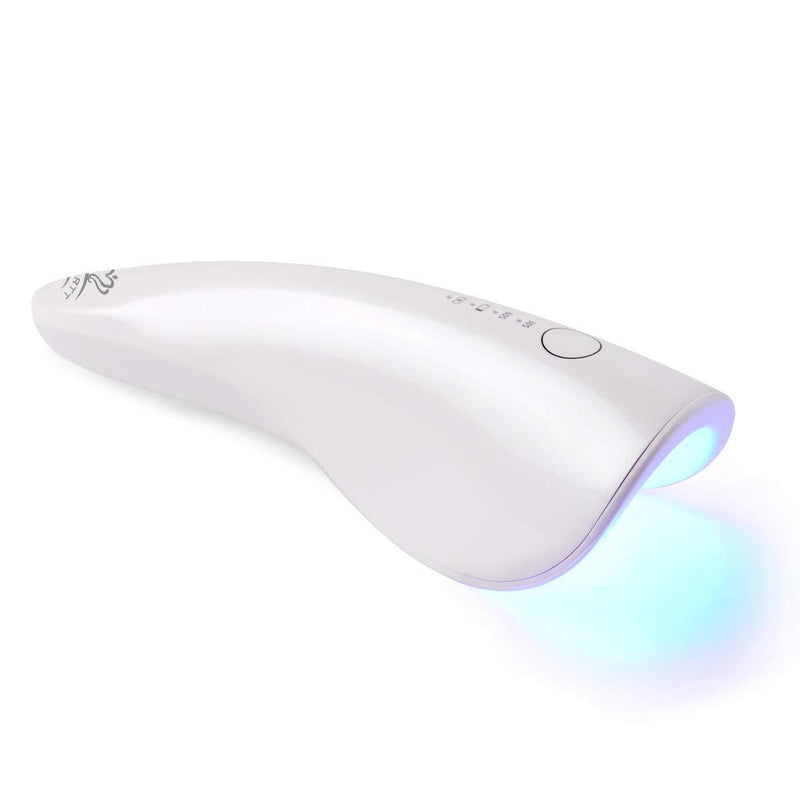 Makartt LED Nail Lamp, Rechargeable Cordless 5W Nail Polish Curing Lamp Nail Dryer Dolphin Nail Light for All Gel Nail Polish White C-12 - BeesActive Australia