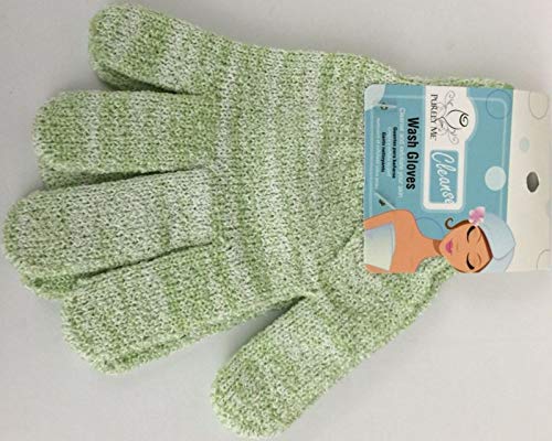 Purely Me Exfoliating Deep Cleaning Shower and Bath Gloves: 2 pairs Colors Vary - BeesActive Australia