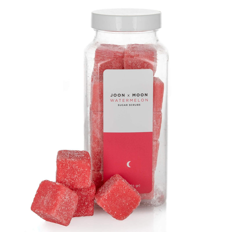 JOON X MOON Sugar Scrub (Watermelon,1 Pack), Exfoliating Body Scrub, Moisturizing Aloe and Shea Butter to Soften and Nourish Skin, Beauty and Self Care Essential, Single Use Scrub Cubes, 10 oz 10 Ounce (Pack of 1) - BeesActive Australia