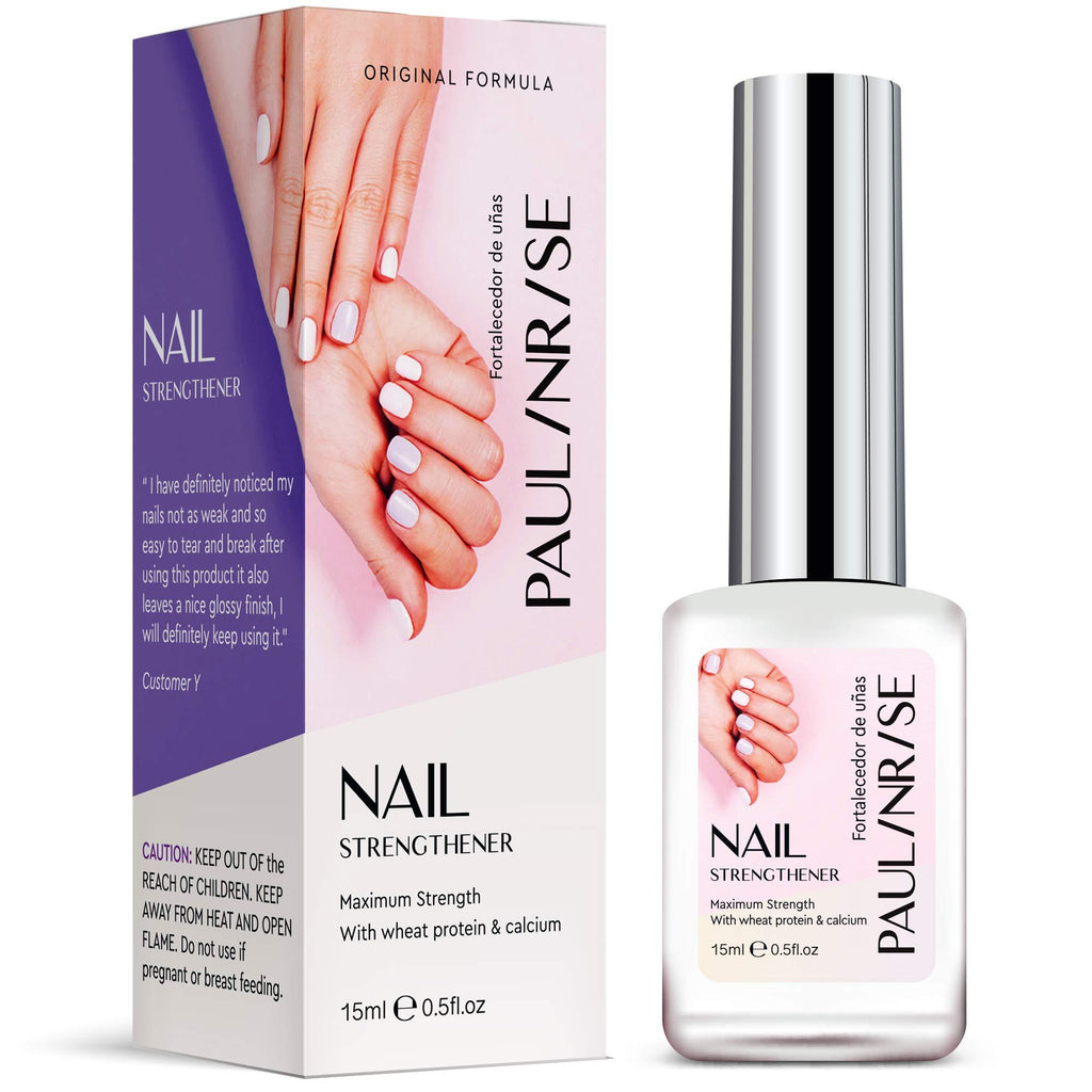 Paulinrise Nail Strengthener for Treating Weak, Damaged Nails, Promotes Growth, Use as a Top Coat or Base Coat - BeesActive Australia
