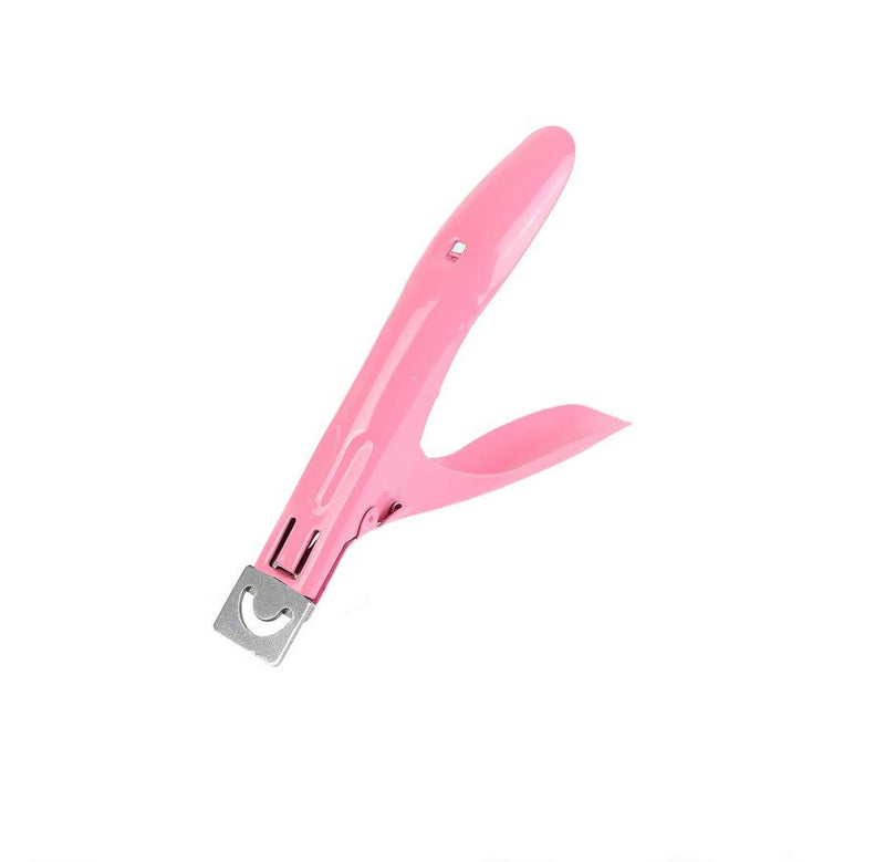 Rosmall Stainless Steel Acrylic Artificial Gel UV False Nail Tip Clipper Cutter Trimmer Manicure Tool Pretty Pink Style - BeesActive Australia