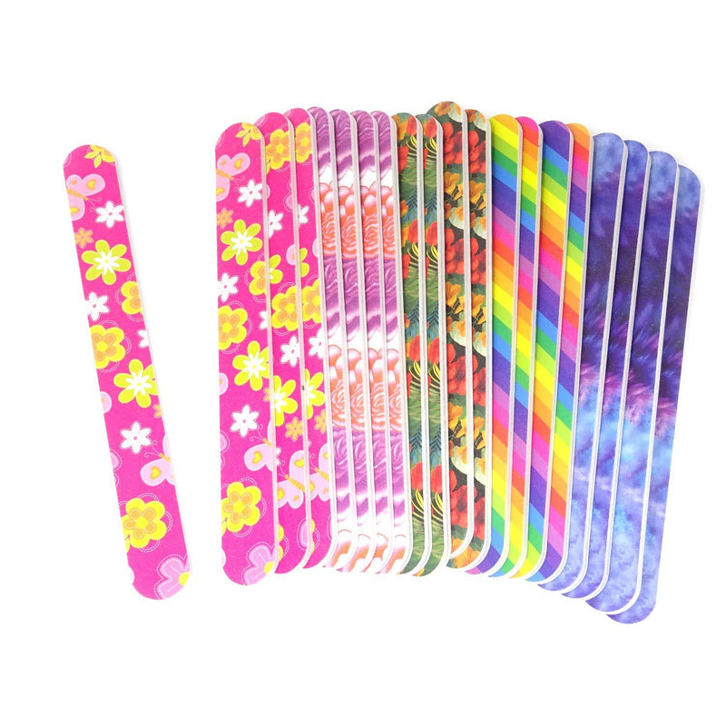 Honbay 20PCS Double Sided Nail Files Emory Boards for Home and Professional Salon Use (150/150 Grit) - Random Color - BeesActive Australia
