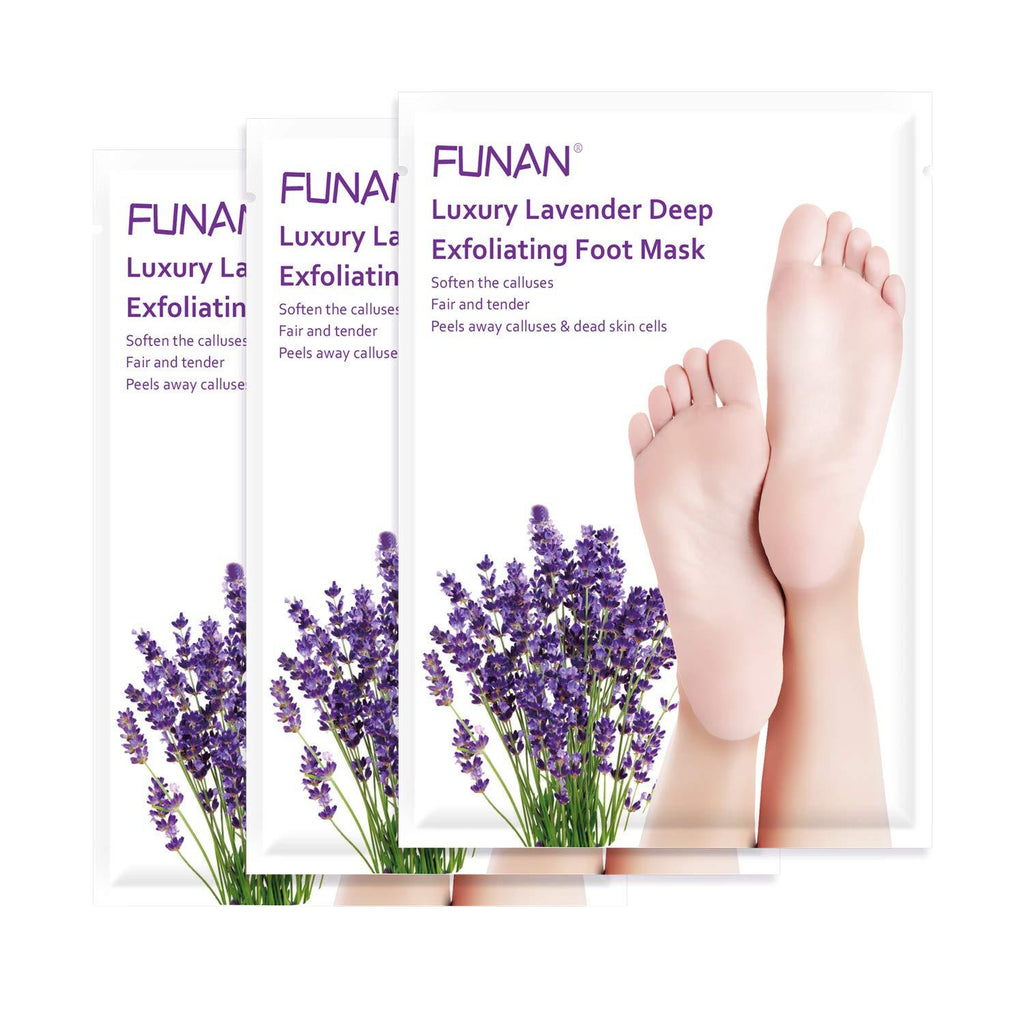 FUNAN Foot Peel Mask 3 pack, Peels Away Calluses and Dead Skin Cell, Exfoliating Foot Mask to Get Baby Soft Feet, Make Your Feet Soft - BeesActive Australia