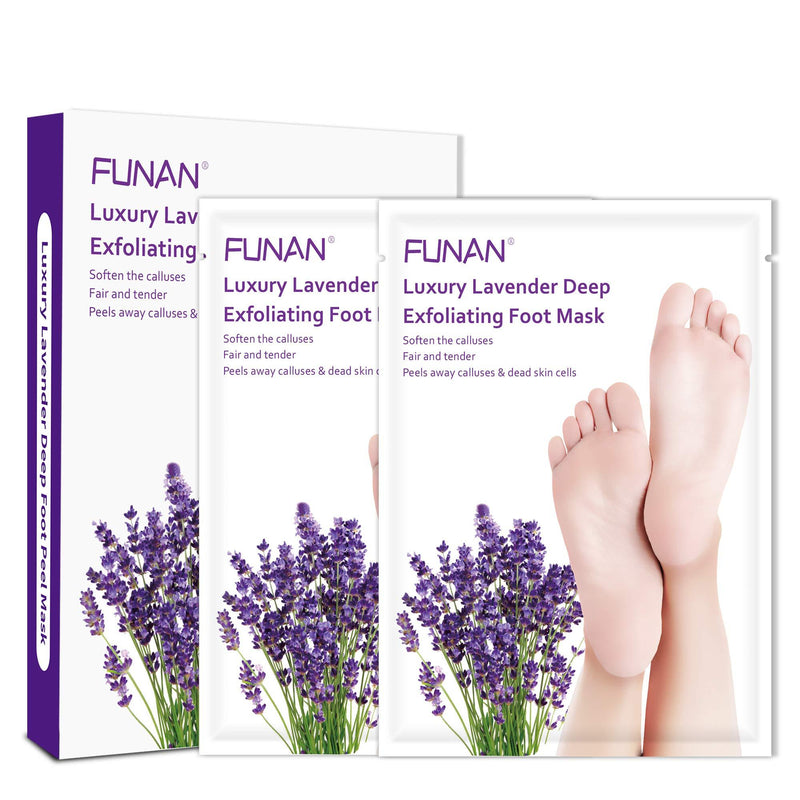 Foot Peel Mask Peeling Away Calluses and Dead Skin Cell (2 Pairs Per Box), Contain Lavender Essence, Exfoliating Foot Mask and Makes Your Feet Baby Soft - BeesActive Australia