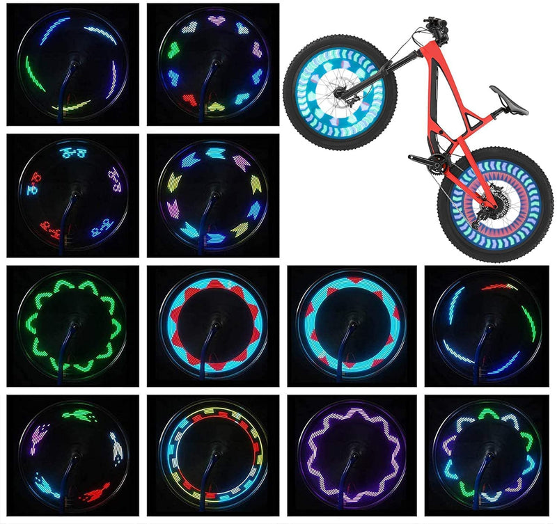 Bike Wheel Lights (2 Tire Pack) - Waterproof LED Bicycle Spoke Lights Safety Tire Lights - Great Gift for Kids Adults - 30 Different Patterns Change - Bike Accessories - BeesActive Australia