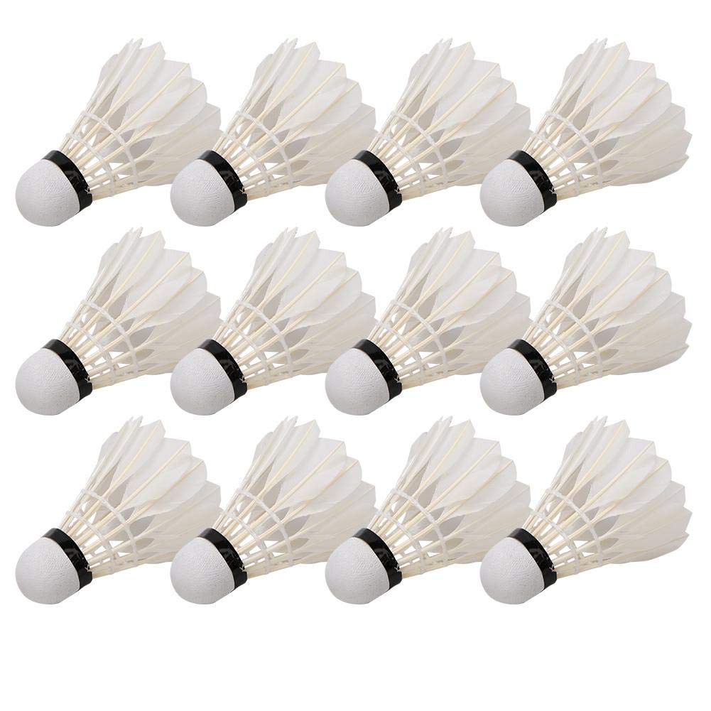 Tbest 12PCS Badminton Balls, Duck Feather Badminton Shuttlecocks Outdoor Indoor Sports Practice Training Balls - BeesActive Australia