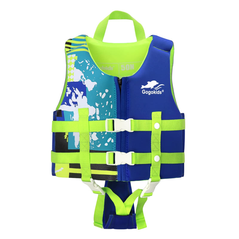 Toddler Swim Vest, Floaties for Toddlers, Kids Swim Vest Floation Swimsuit Swimwear with Adjustable Safety Strap for Unisex Children Blue 2-3 Years - BeesActive Australia