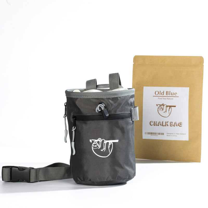 Chalk Bag for Rock Climbing, Climbing Chalk Bag for Bouldering with 2 Large Zipper Storage Pockets, Premium Gym Chalk Bag for Weightlifting, Great Gift and Rock Climbing Gear - BeesActive Australia