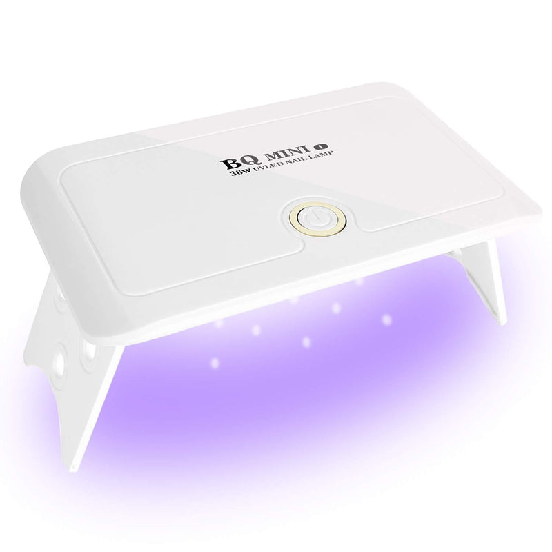 UV LED Nail Dryer, 36W Mini Gel Nail Curing lamp Portable Curing Light for Gel Nail Polish-BQ Mini White - BeesActive Australia