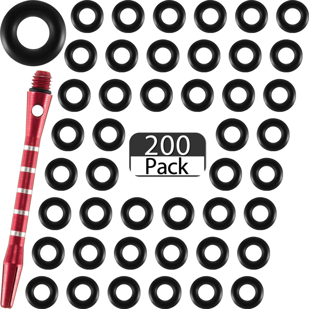 200 Pieces Dart Shaft O-Rings Rubber Dart Washer Rings Non-Slip Dart Rod Ring to Keep Shafts Tight - BeesActive Australia