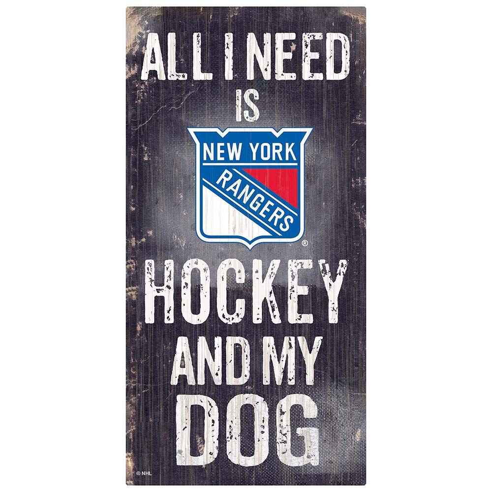 Fan Creations NHL Unisex-Adult My Dog Sign New York Rangers 6 x 12 Team - BeesActive Australia