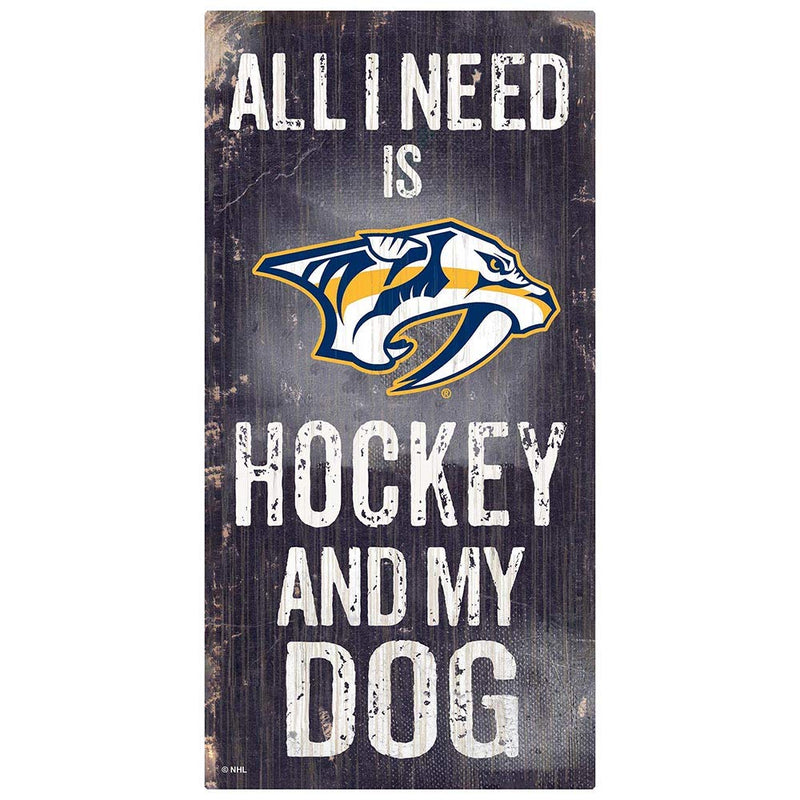 Fan Creations NHL Unisex-Adult My Dog Sign Nashville Predators 6 x 12 Team - BeesActive Australia