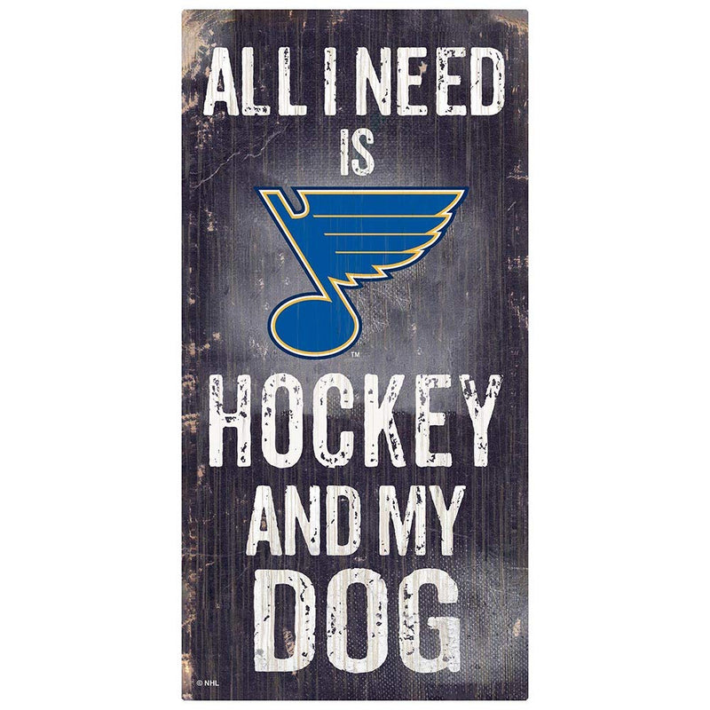 Fan Creations NHL St. Louis Blues Unisex St.Louis Blues Hockey and My Dog Sign, Team Color, 6 x 12 - BeesActive Australia