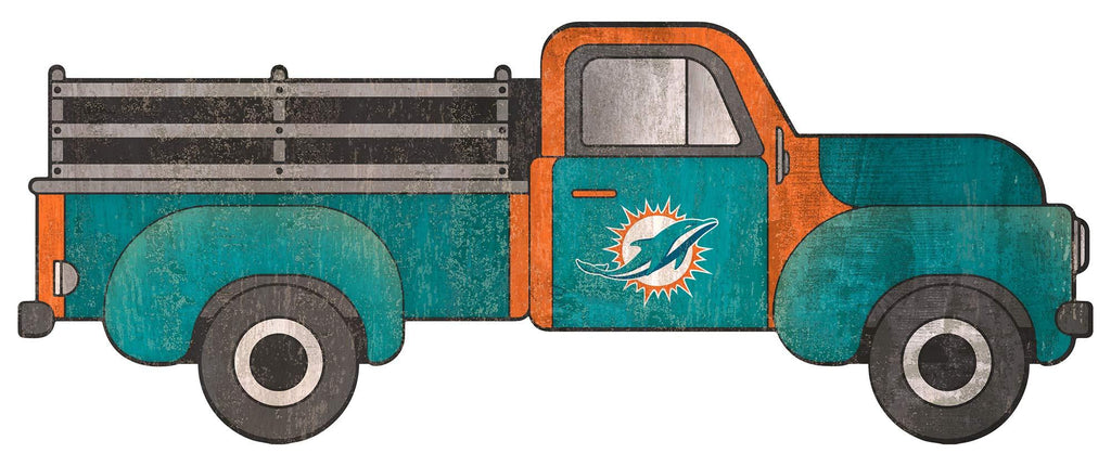 NFL Miami Dolphins Unisex Miami Dolphins 15in Truck cutout, Team Color, 15 inch - BeesActive Australia