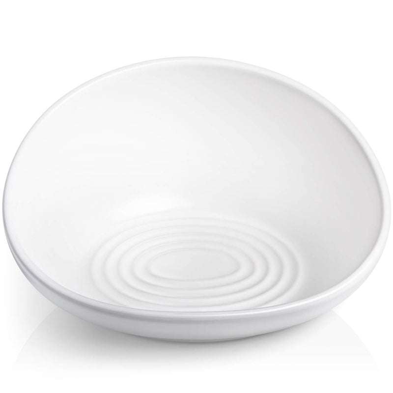 CatGuru Cat Food Bowl, Ceramic Cat Bowls, No Spill Cat Bowl, Whisker Stress Free Cat Food Bowls, Reliefs Whisker Fatigue, Non Skid Cat Bowls for Food and Water High-Low White - BeesActive Australia