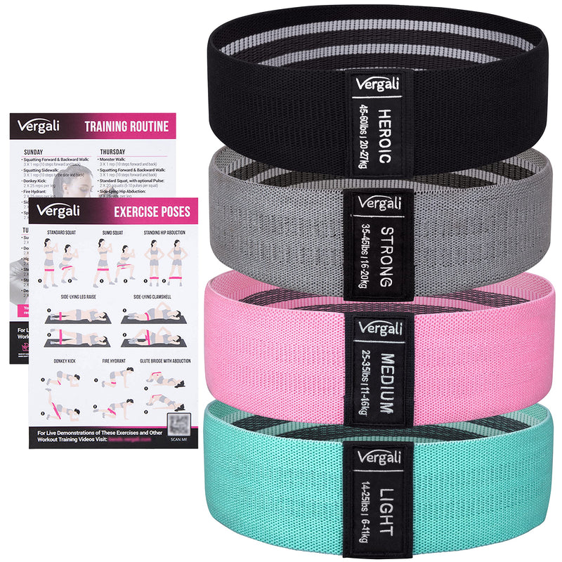 Resistance Bands for Working Out with Exercise Guide. Fabric Booty Bands for Women Men. Workout Bands Leg Bands for Working Out. Hip Resistance Loops for Squat Butt Glute Set Fitness Home Elastic Band - BeesActive Australia