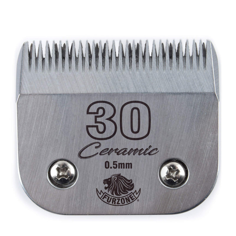 Furzone Detachable Ceramic Blade - Size 30 Blade 1/50", Made of High-Tech Ceramic Materials, Compatible with Most Andis, Oster, Wahl A5 Clippers - BeesActive Australia