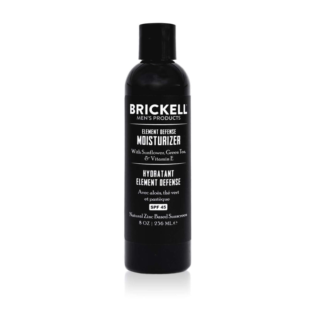 Brickell Mens's Element Defense Moisturizer with SPF45 for Men, Natural & Organic, Zinc SPF45 Sunscreen, Hydrates and Protects Skin Against UVA/UVB Rays, 8 Ounce, Unscented - BeesActive Australia