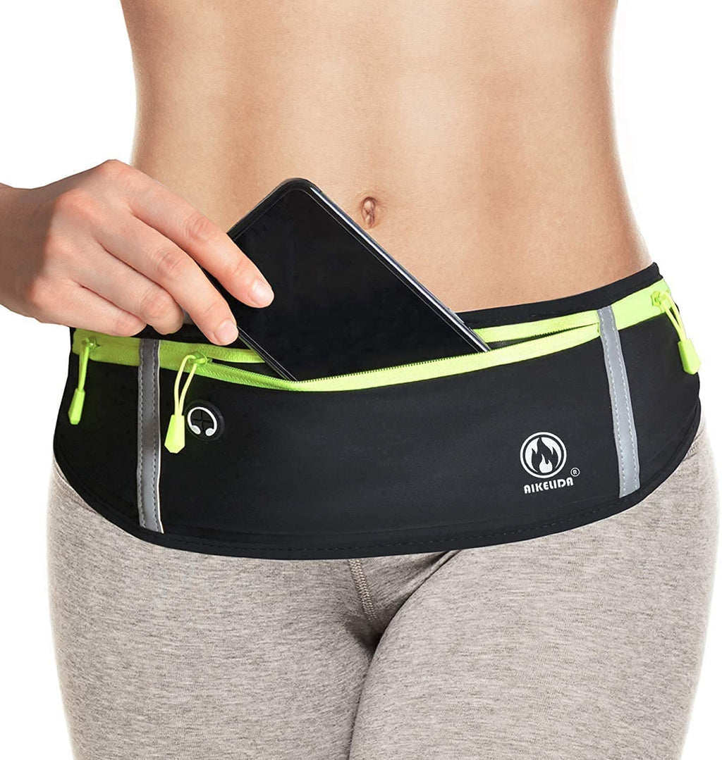 Running Belt Waist Pack Bag, Black Fanny Pack for Women Men, Adjustable Running Phone Holder - BeesActive Australia