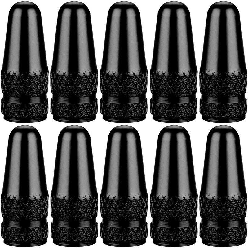SAMIKIVA (10 Pack Bike Presta Valve Stem Caps, Chrome Anodized Aluminum, Use On Presta French Valves, Dust caps for MTB Road Racing Bicycle, Rocket Style - BeesActive Australia