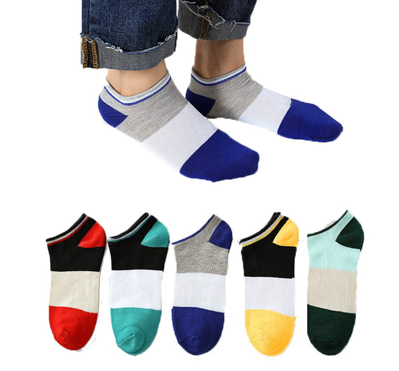 Womens Socks Low Cut Ankle Causal Thin Cotton Athletic Short Socks 5 Pairs Gh001 5color - BeesActive Australia