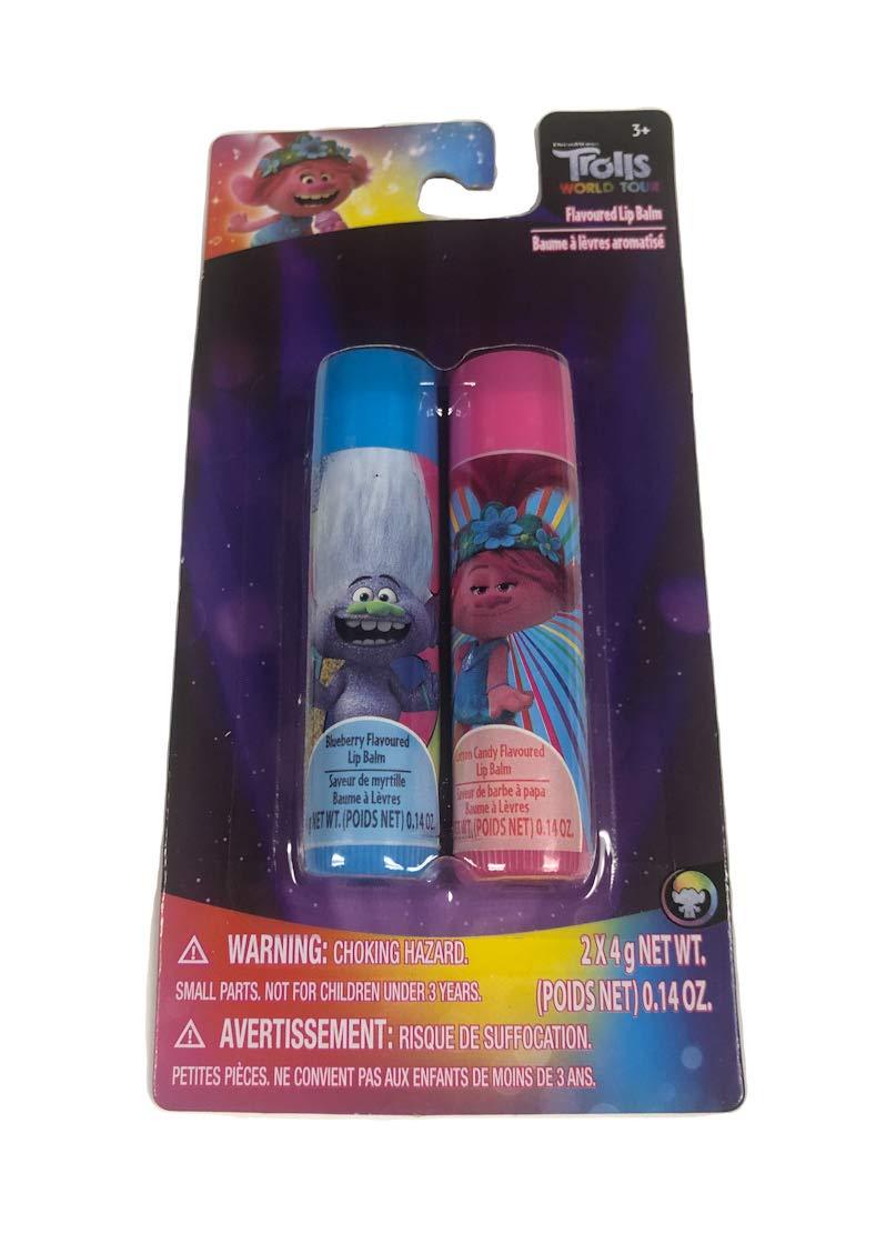 Taste Beauty Flavored Lip Balm - Trolls Flavored Lip Balm - 2 Pack - Blueberry & Cotton Candy Flavored Lip Balms - BeesActive Australia