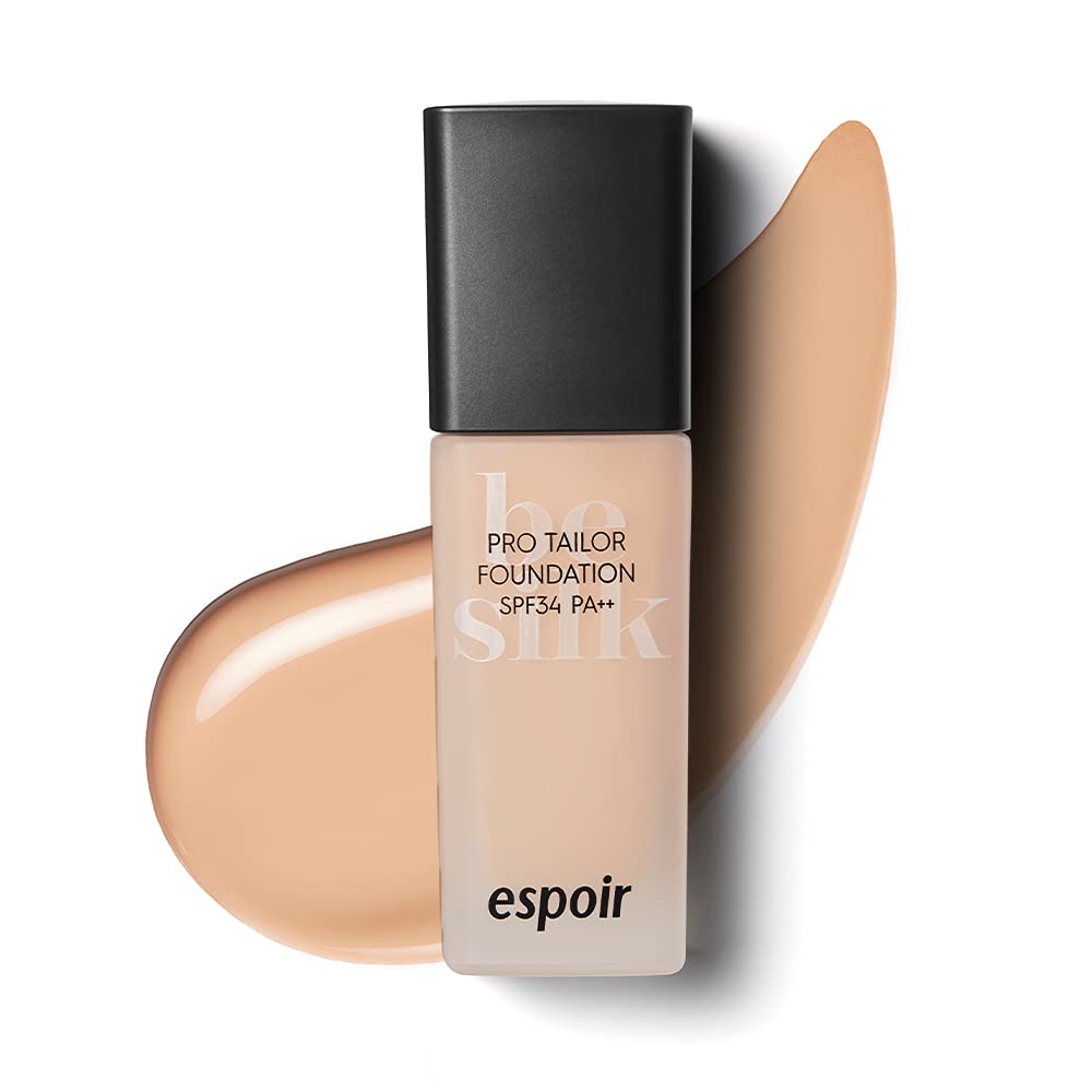 ESPOIR Pro Tailor Foundation Be Silk SPF34 PA++ 30ml #6 Buff | Long Lasting Silky-Smooth Makeup with Excellent Cover | Korean Skincare - BeesActive Australia